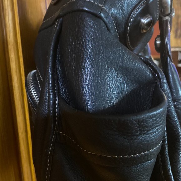 100% Genuine Leather by B. Makowsky Black Purse - Picture 8 of 16